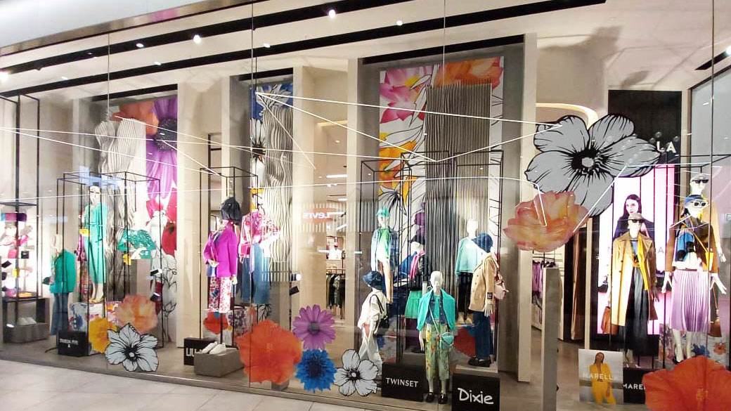 vetrine allestimenti e scenografie primavera